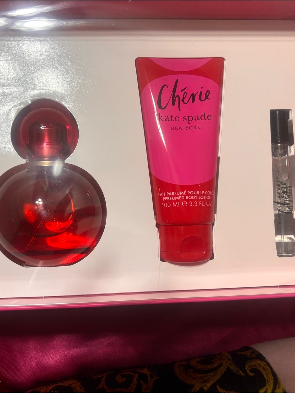 NIB Kate Spade Chérie Women's perfume set FULL SIZE
